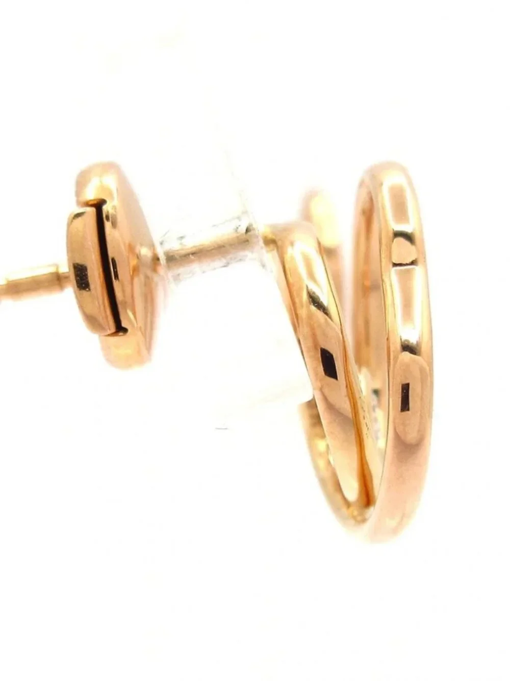 HERMES Vertige Cool TPM 18K Rose Gold Diamond Earrings